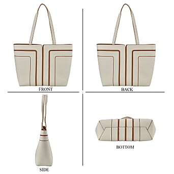 https://tjcuk.sirv.com/Products/77/0/7700286/Leather-Patterned-Tote-Bag-Size-32x12x28-cm-Off-White-Black_7700286_3.jpg?w=342&h=342