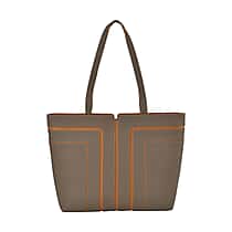 Genuine Leather Tote Bag with Handle Drop