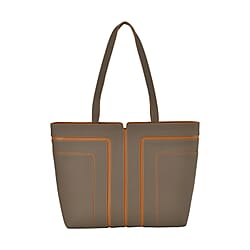 Genuine Leather Tote Bag with Handle Drop