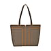 Genuine Leather Tote Bag with Handle Drop