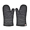 Big Red House Pair of Heat-Resistant Oven Mitts Gloves - Grey