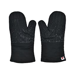 Big Red House Pair of Heat-Resistant Oven Mitts Gloves - Grey