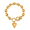Designer Inspired - Launch Offer - Heart Charm Mariner Bracelet (Size - 7.5) with T-Bar Clasp