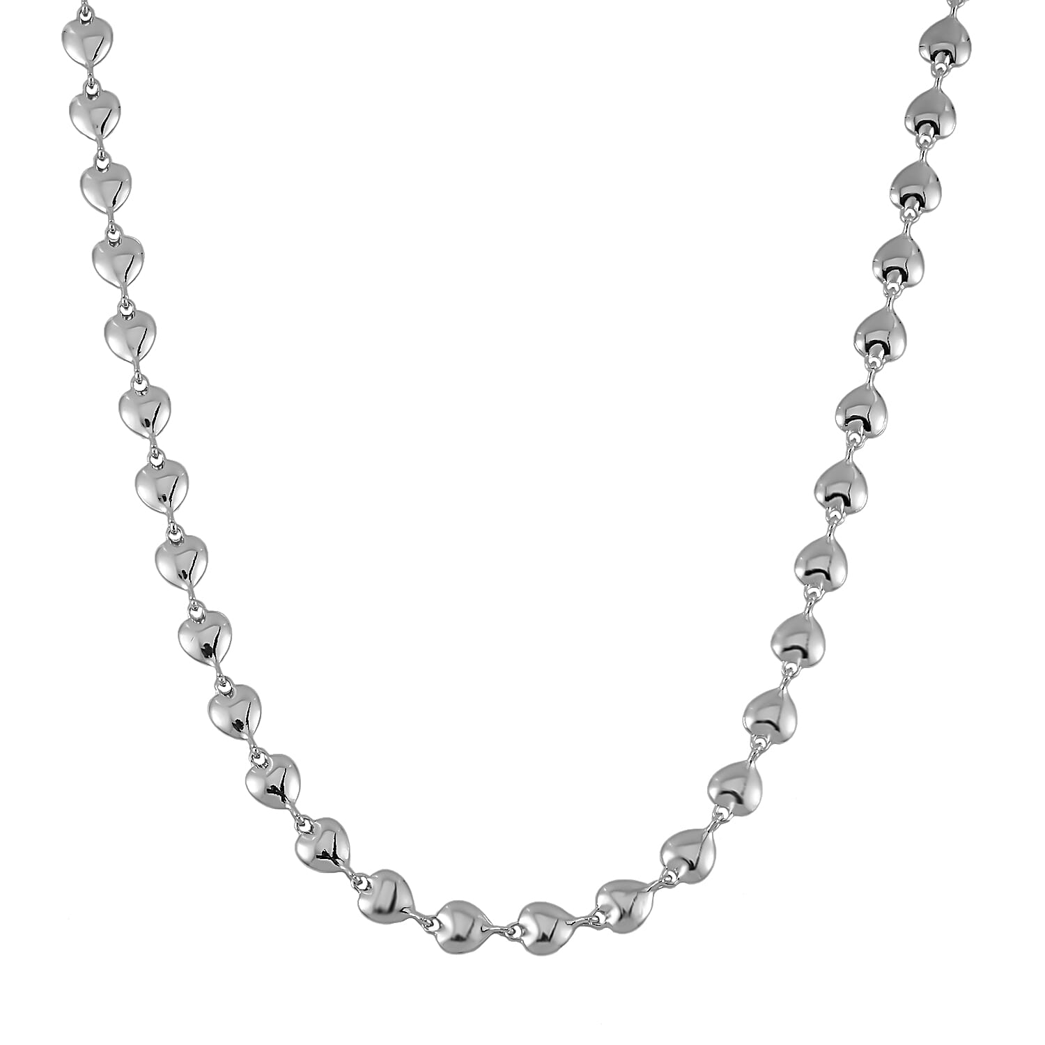 Designer Inspired - Launch Offer -Heart Link Necklace (Size - 20)
