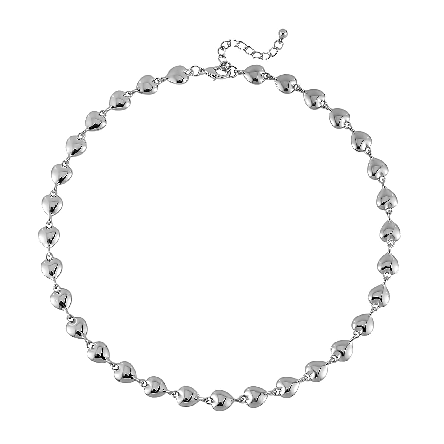 Designer Inspired - Launch Offer -Heart Link Necklace (Size - 20)