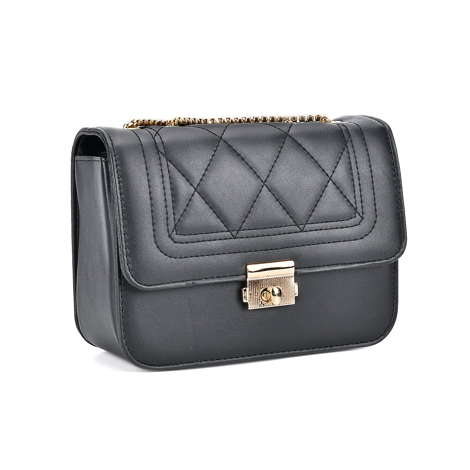 Set of 3 - PU Heart Crossbody Bag - Burgundy