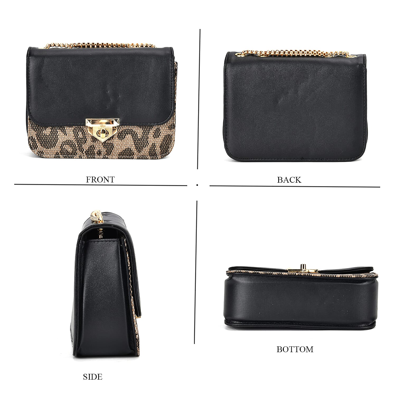 Set of 3 - PU Heart Crossbody Bag - Burgundy