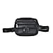 Genuine Leather Weave Waist Bag - Black