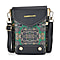 Floral Pattern Minority Style C Embroidered Crossbody Bag - Green