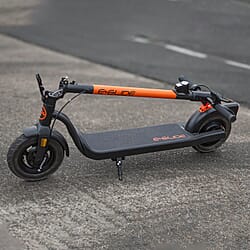 E Glide Foldable Electric Scooter (18 Miles on Single Charge) - Orange & Black - Only To be Used on Private Land