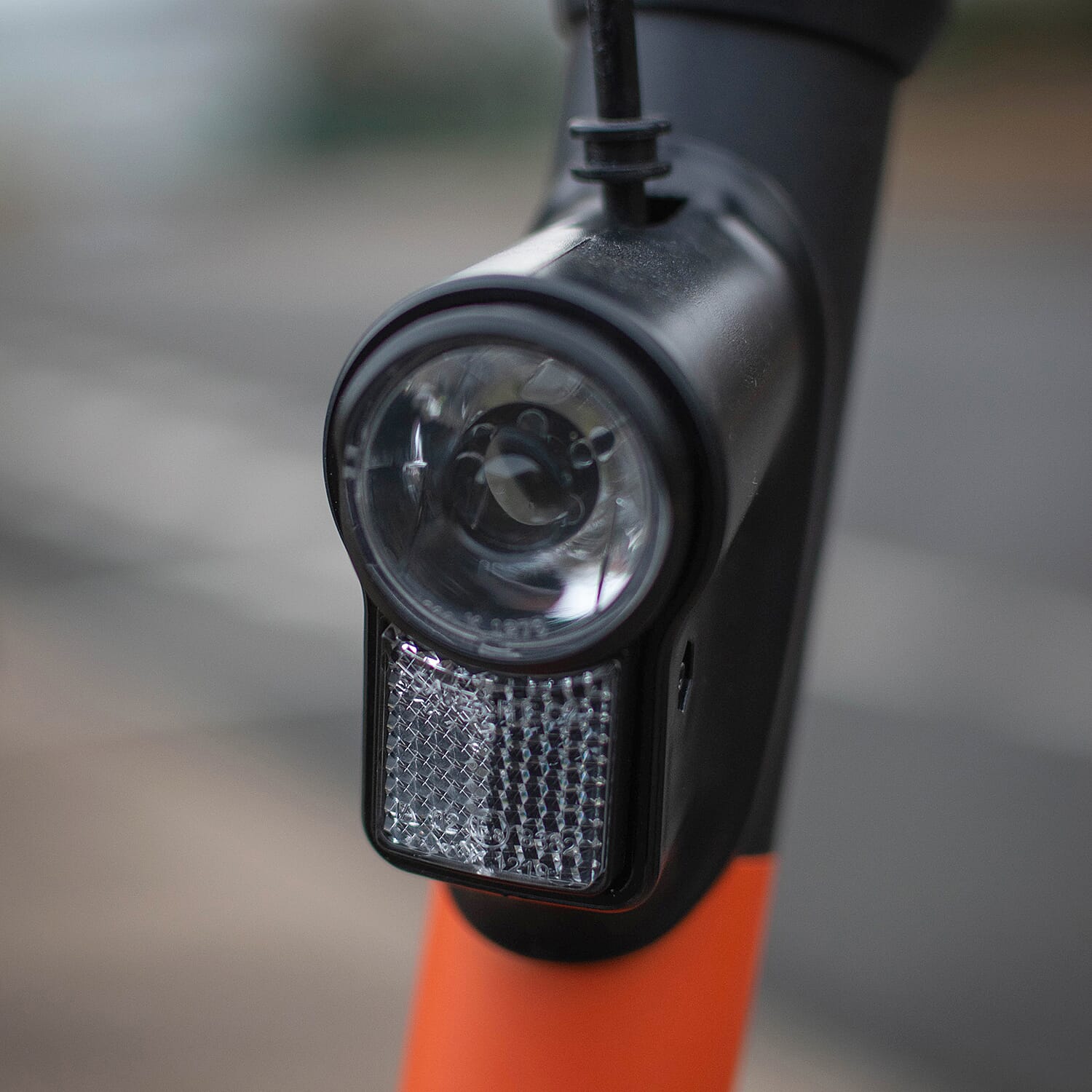 E Glide Foldable Electric Scooter (18 Miles on Single Charge) - Orange & Black