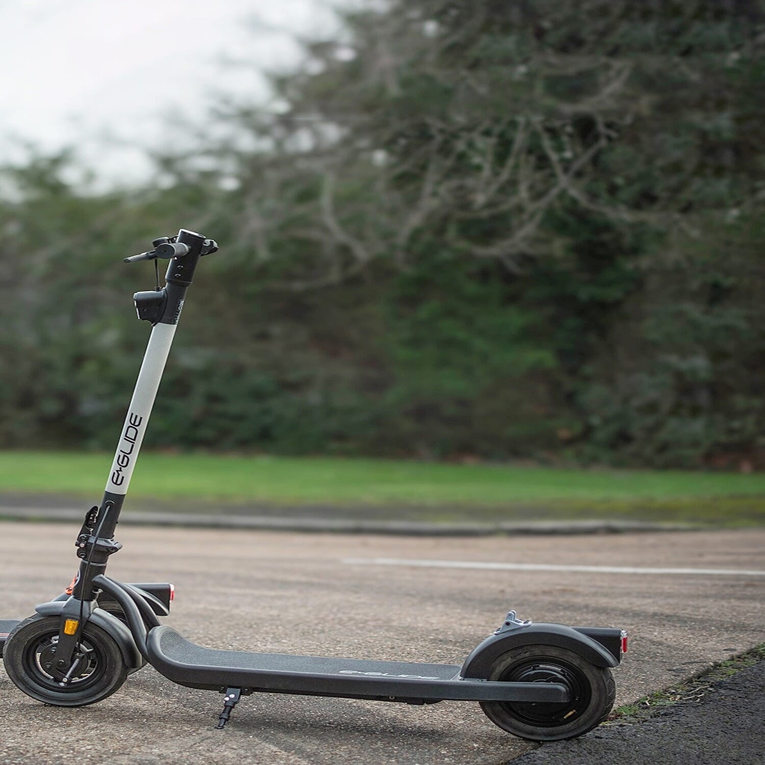 E Glide Foldable Electric Scooter (18 Miles on Single Charge) - Grey & Black - Only to be Ued on Private Land