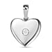 Diamond Heart Pendant in 18K Yellow Gold Vermeil Plated Sterling Silver