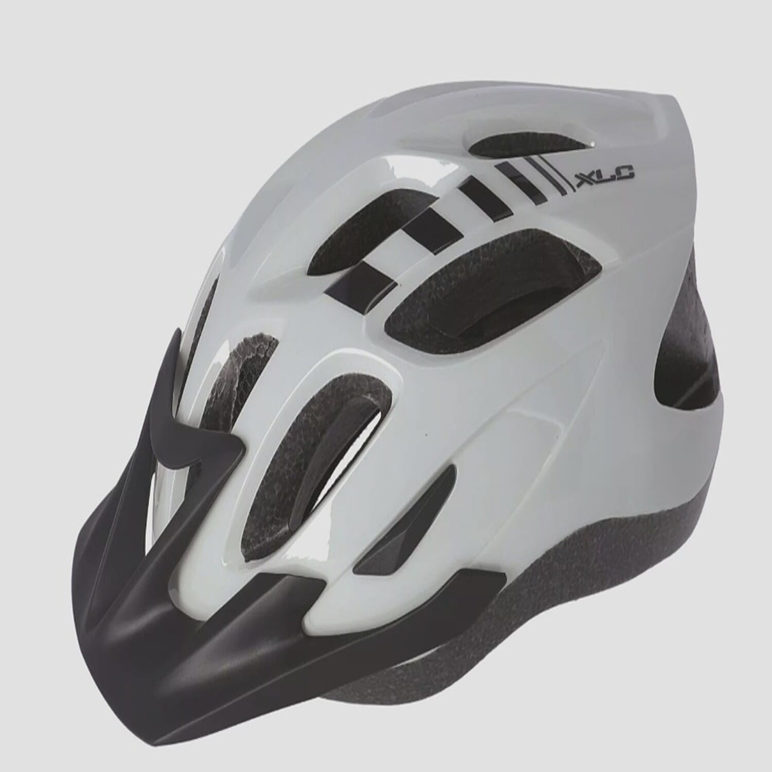 XLC Scooter & Bike Helmet with Adjustable Strap (Large) - Grey & Black