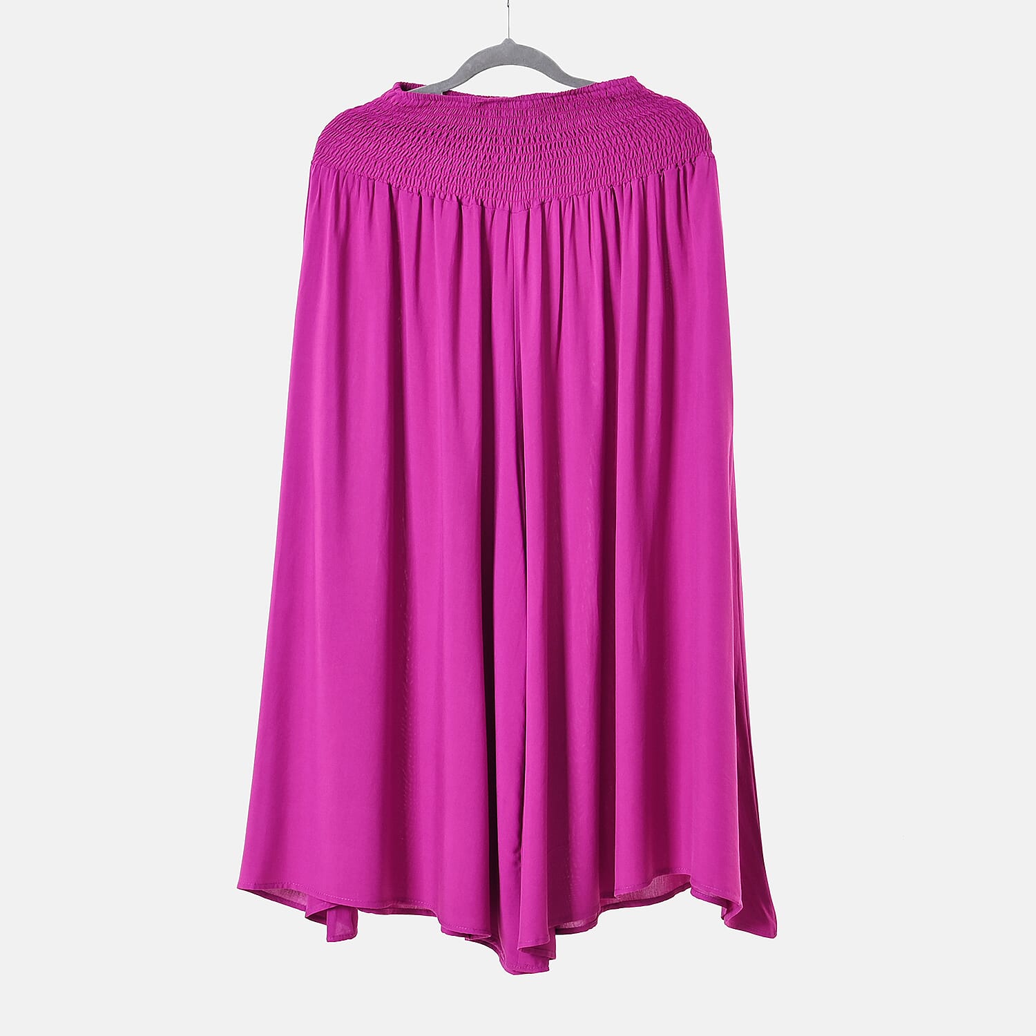 TAMSY Smocked Waist Culottes  - Black