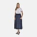 TAMSY Smocked Waist Women's Culottes Trousers