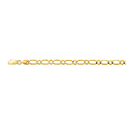 9K Yellow Gold Figaro Necklace (Size - 20), Gold Wt. 5.50 Gms