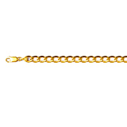 Italian Made Close Out Deal- 9K Yellow Gold Curb Necklace (Size - 20), Gold Wt. 16.00 Gms