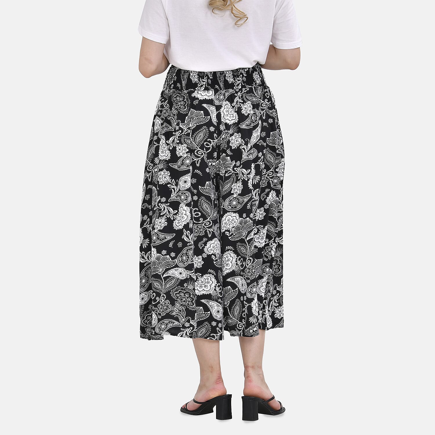 TAMSY Smocked Waist Culotte