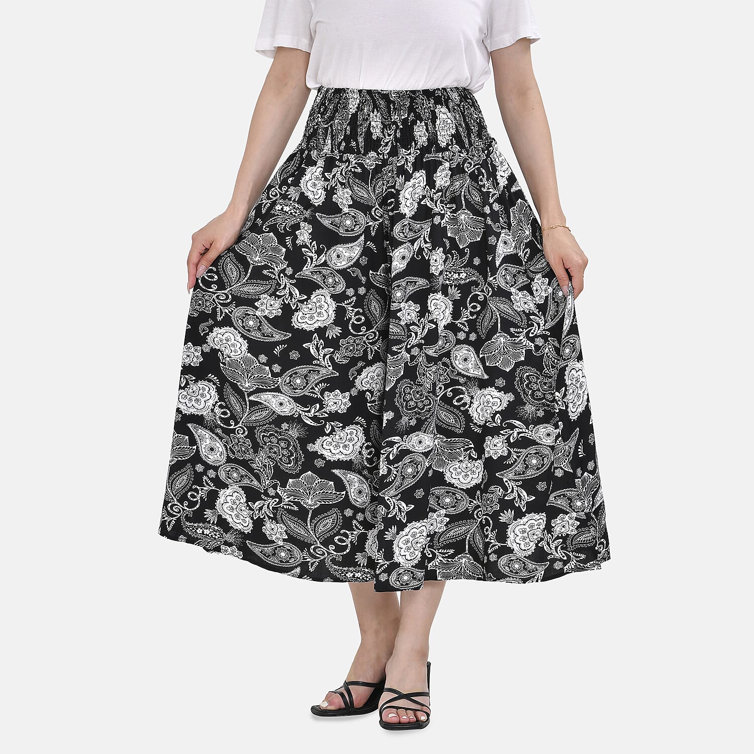 TAMSY Smocked Waist Culotte