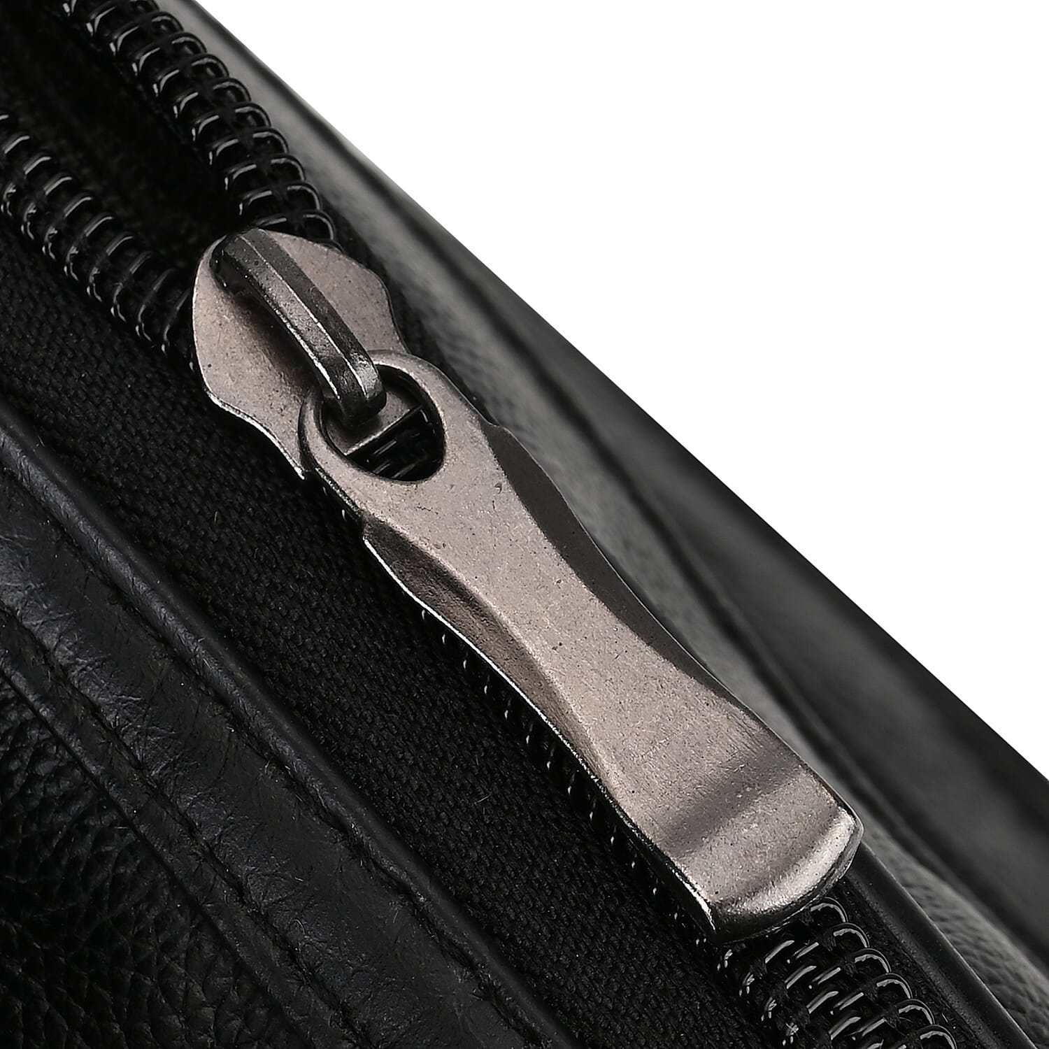 Genuine leather Convertible Flap Crossbody Bag (Size 23x10x28 cm) - Black