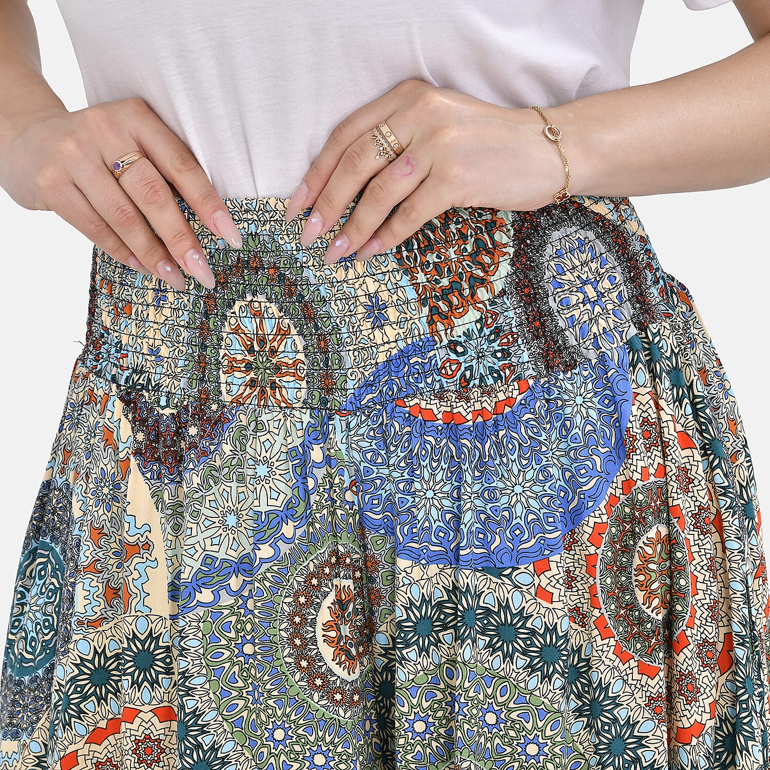 TAMSY Smocked Waist Culotte