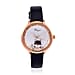 GENOA TIME V2 Japan Movt. 3 ATM Water Resistant Cat Pattern Watch with Black Leather Strap