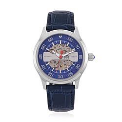 WILLIAM HUNT 5 ATM Water Resistant Automatic Movt. Watch in Gold Tone with Green Leather Strap