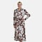 La Marey Patterned Jersey Midi Dress with Waistband