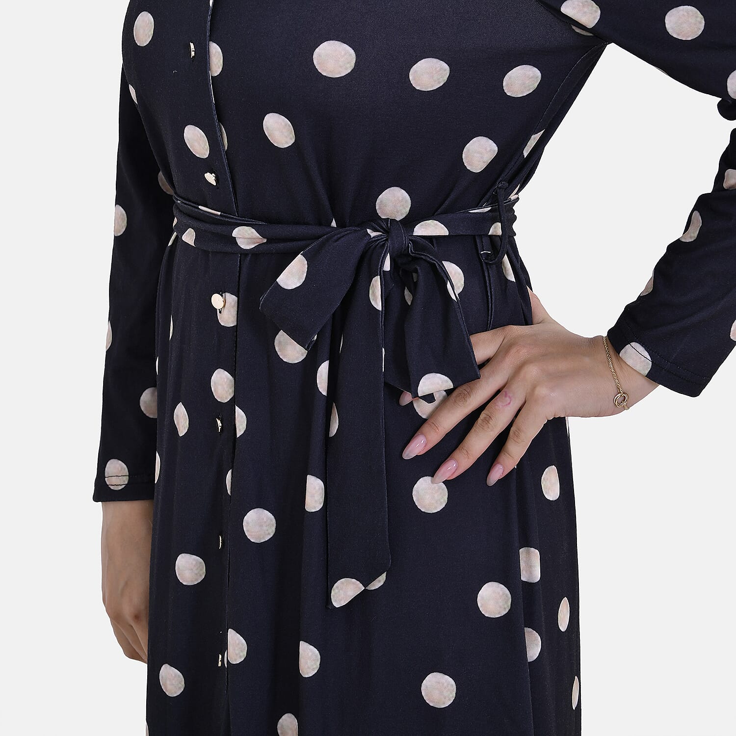 La Marey Jersey Waistband Midi Dress