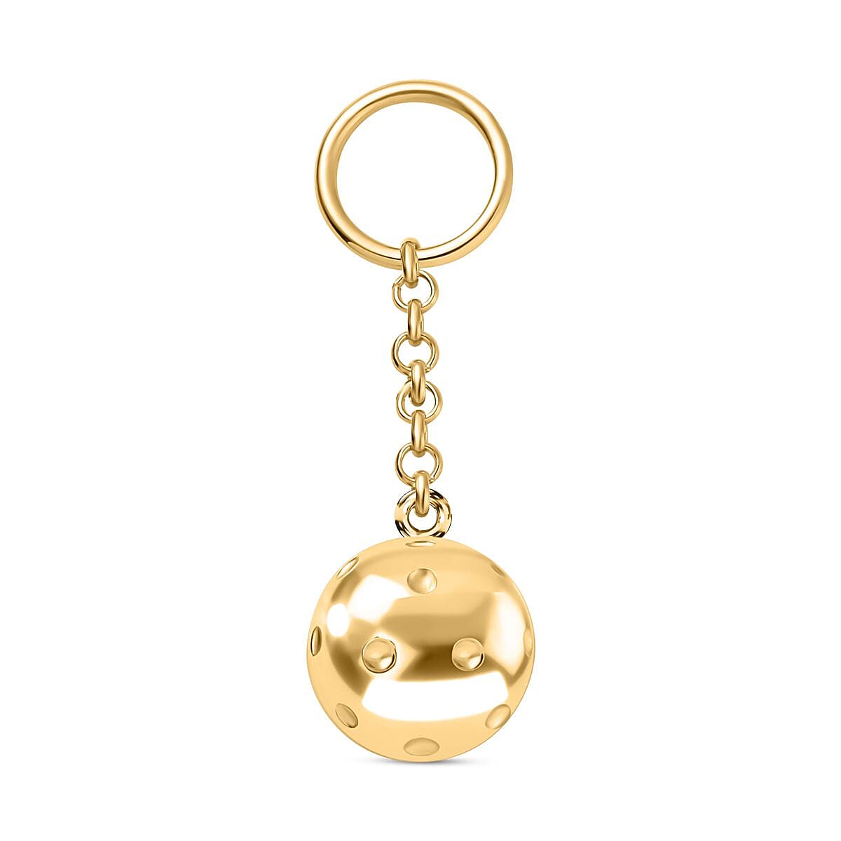 Keychain in 18K Yellow Gold Vermeil Plated Sterling Silver