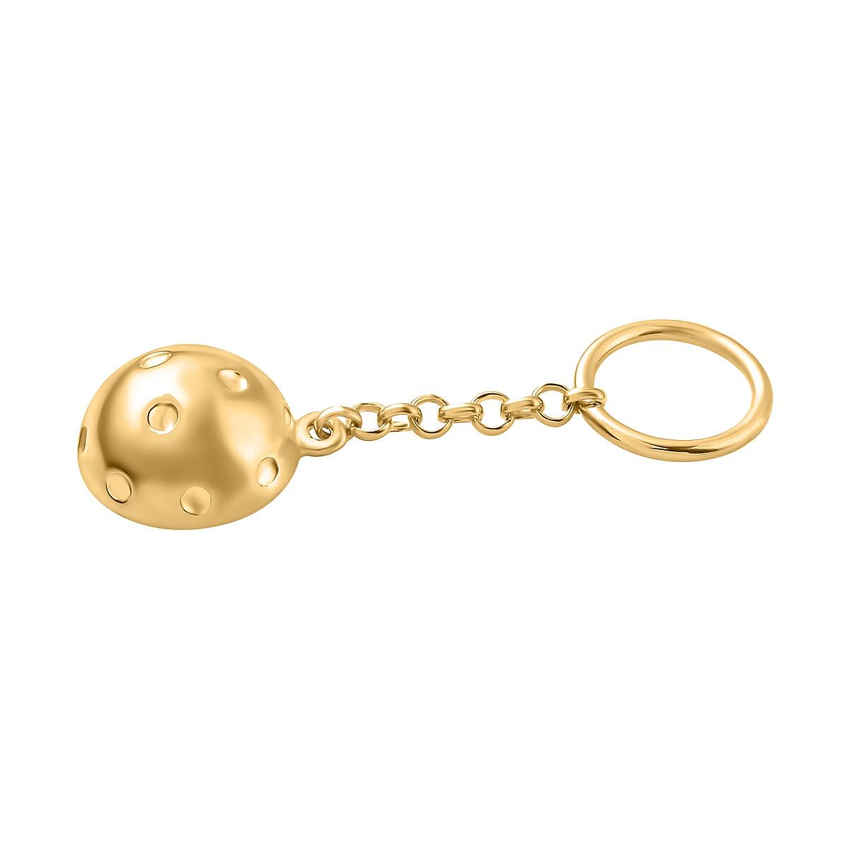 Keychain in 18K Yellow Gold Vermeil Plated Sterling Silver