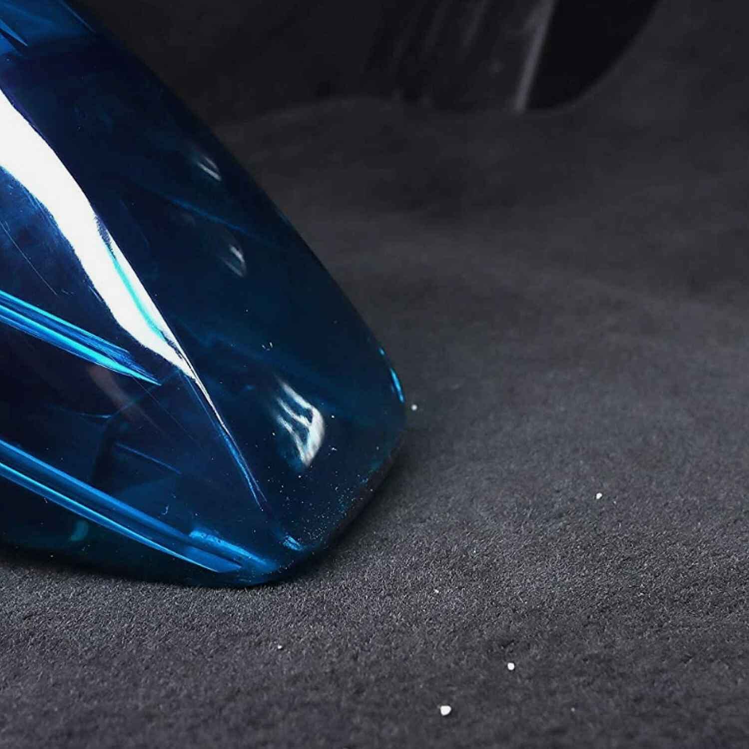 Car Portable High Powered Wet Dry Vacuum Cleaner - Blue - White