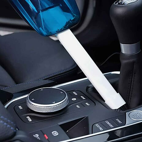 Car Portable High Powered Wet Dry Vacuum Cleaner - Blue - White