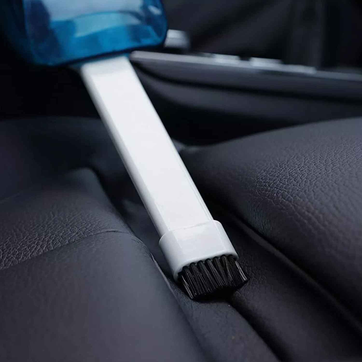 Car Portable High Powered Wet Dry Vacuum Cleaner - Blue - White