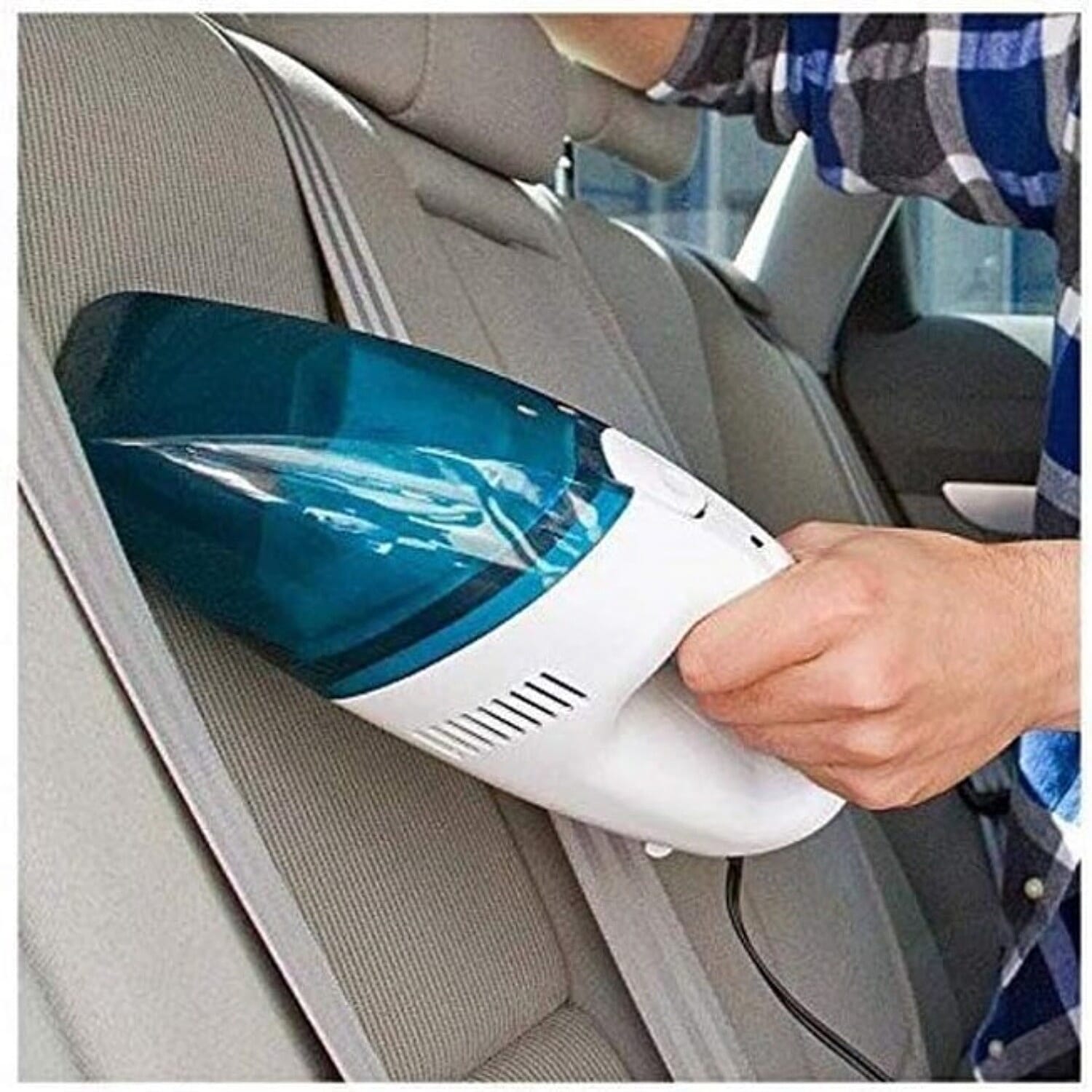 Car Vacuum Cleaner  - with 12v Power - Blue & White