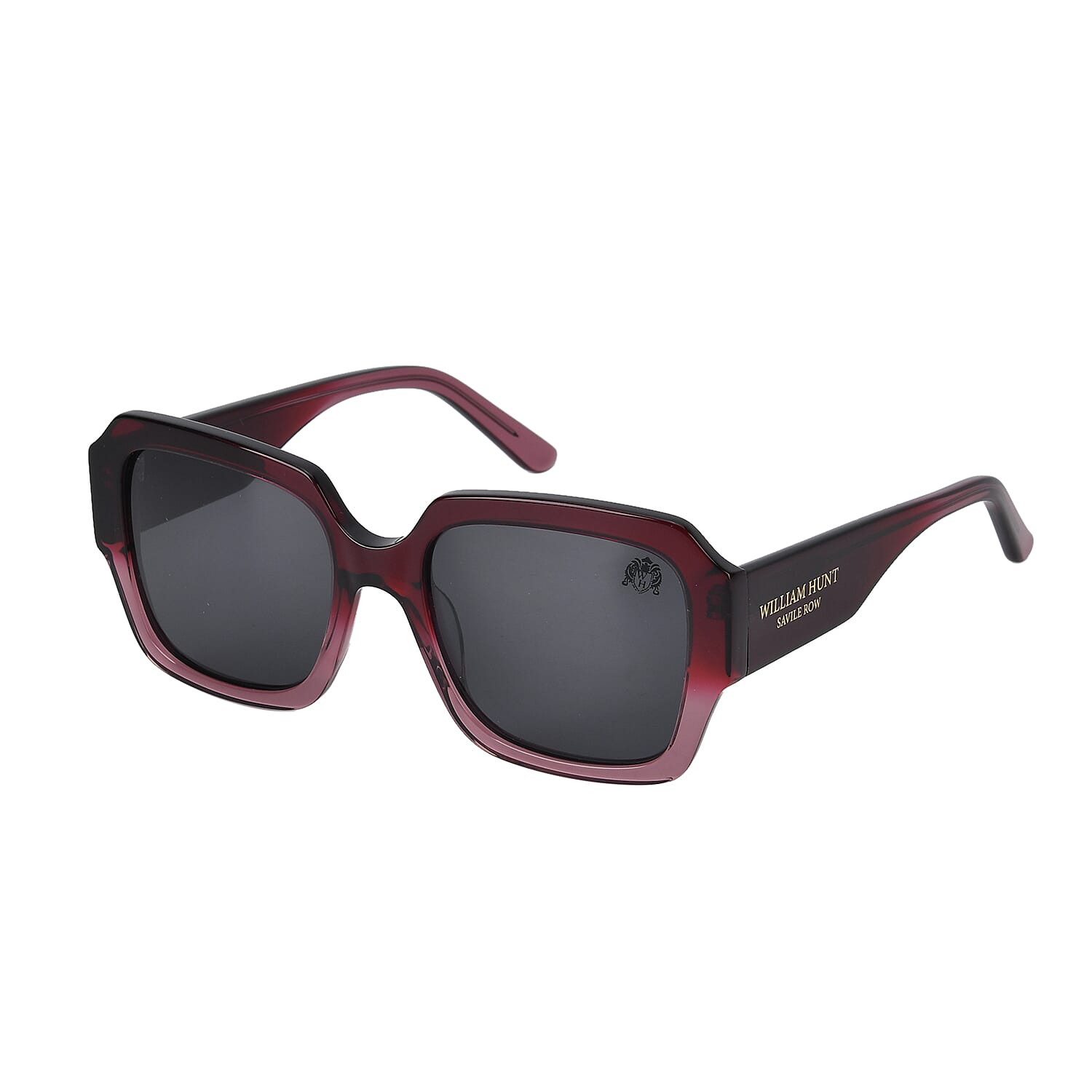 William Hunt-SAVILE ROW Sunglasses Polarized Lens UV 400 Protection - Wine Red