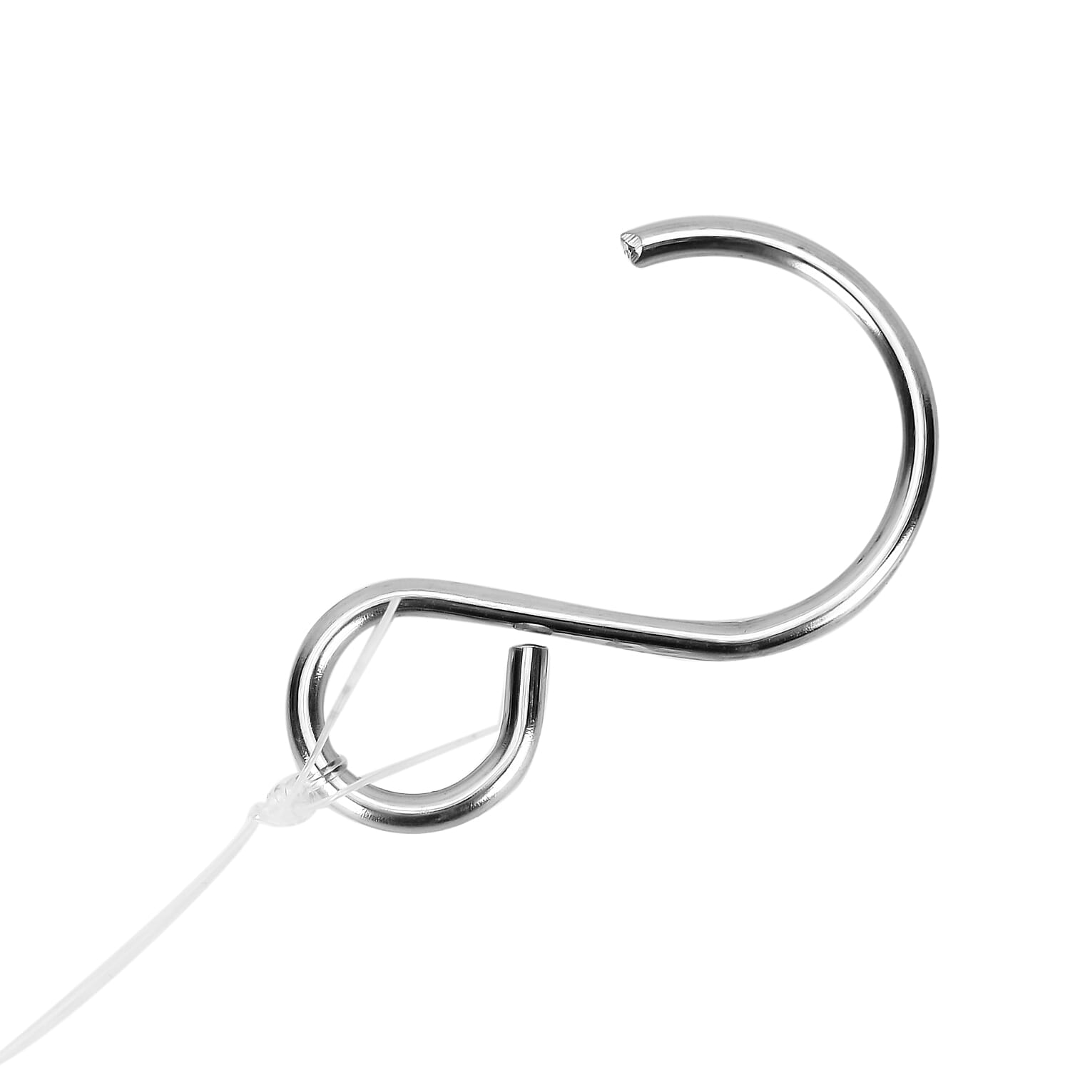 Hanging Magic Kinetic Sculpture Rhombus Wind Spinner - Silver