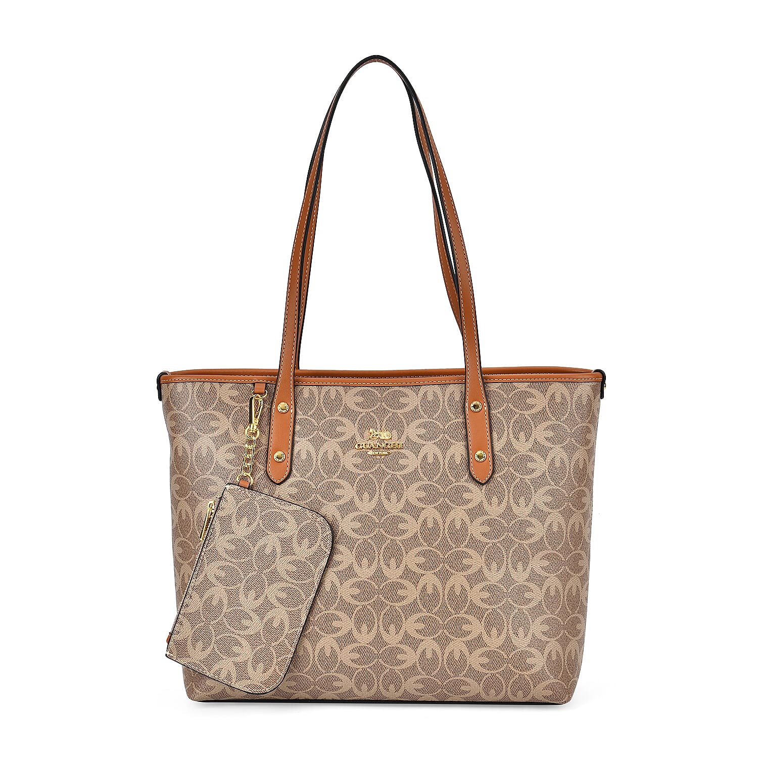  GUANCHI Tote Bag with Detachable Coin Pouch - Off White