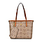 GUANCHI Tote Bag with Detachable Coin Pouch - Brown