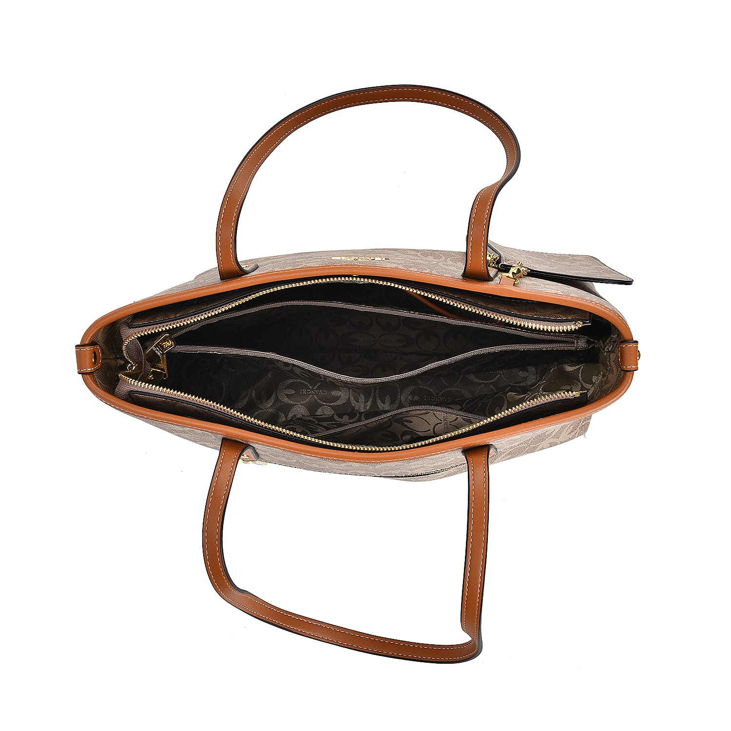  GUANCHI Tote Bag with Detachable Coin Pouch - Off White