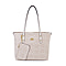 GUANCHI Tote Bag with Detachable Coin Pouch - Off White