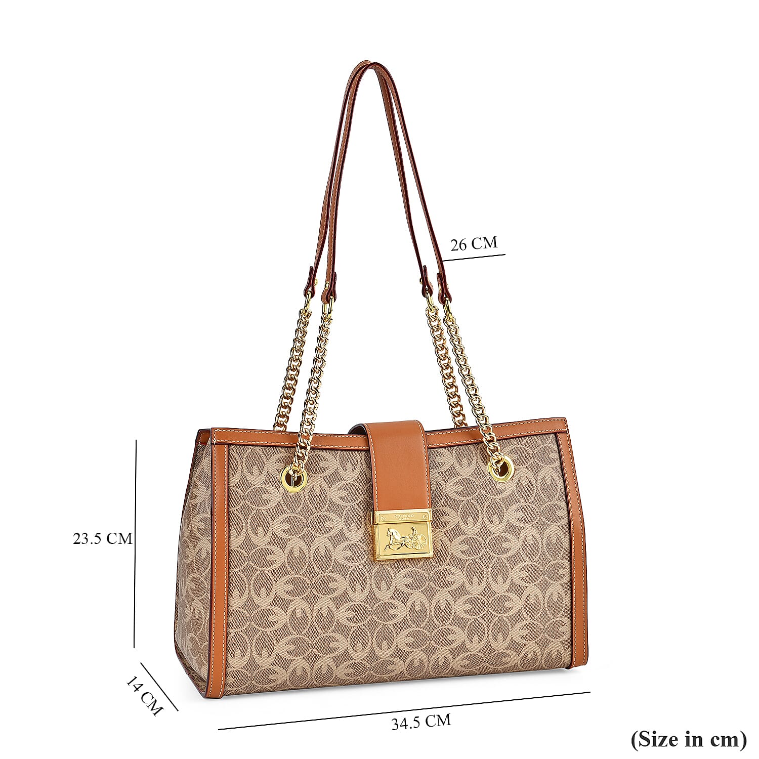  GUANCHI Shoulder Bag with Exterior Zipped Pocket - Off White