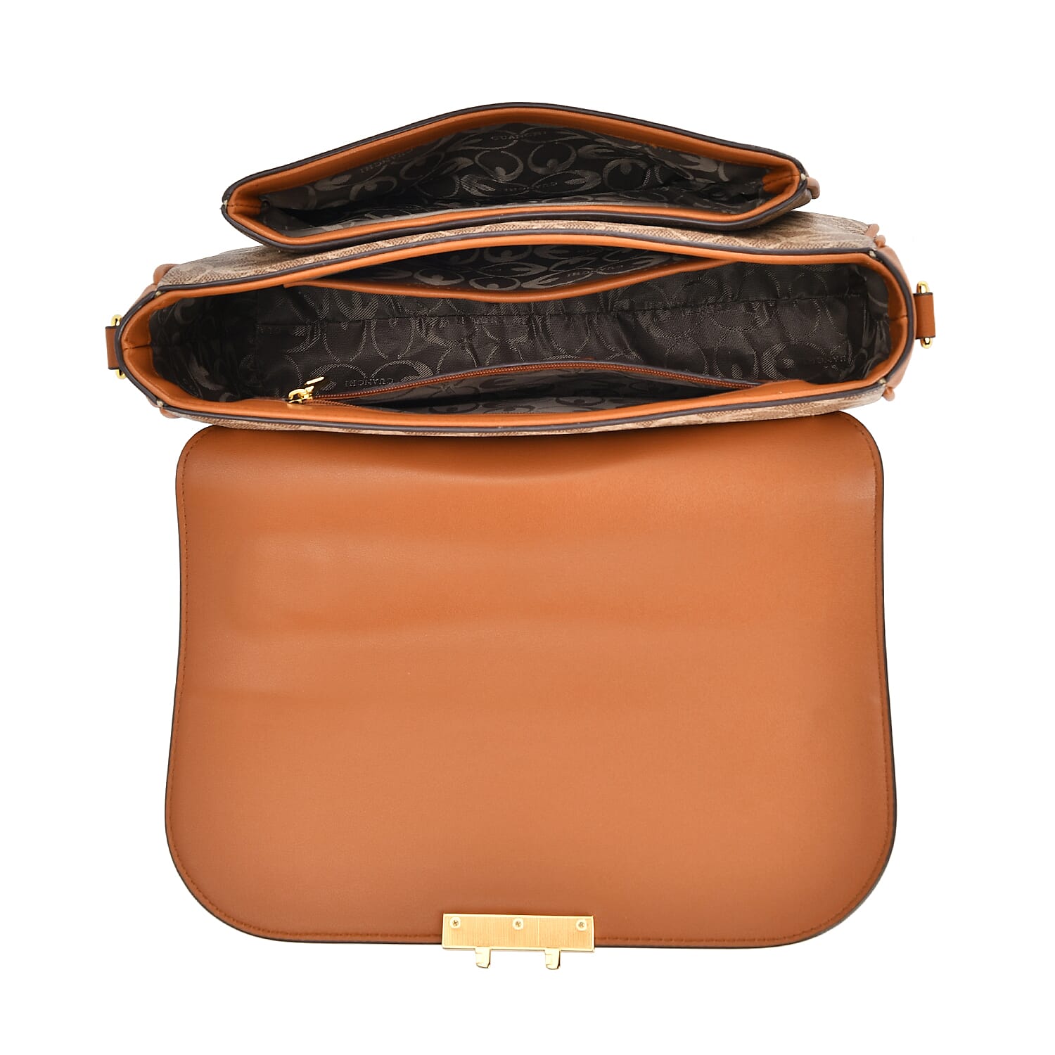 GUANCHI Crossbody Bag with Shoulder Strap - Brown