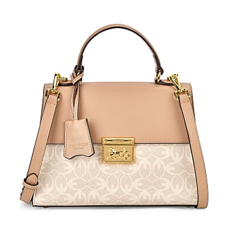 https://tjcuk.sirv.com/Products/77/0/7705145/Guanchi-PVC-Patterned-Crossbody-Bag-Size-28x11x20-cm-Off-White-Brown_7705145.jpg?w=342&h=342