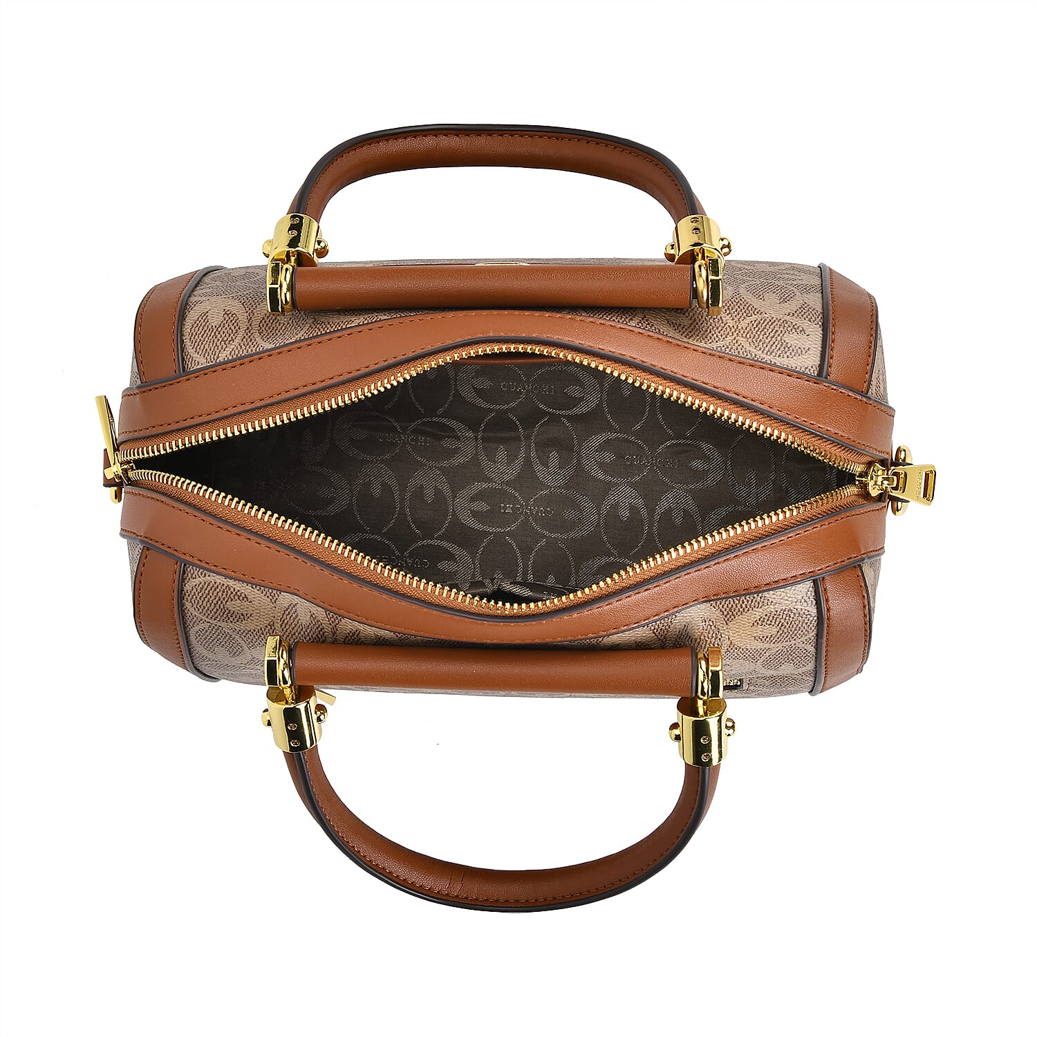 GUANCHI Crossbody Bag with Handle Drop - Brown