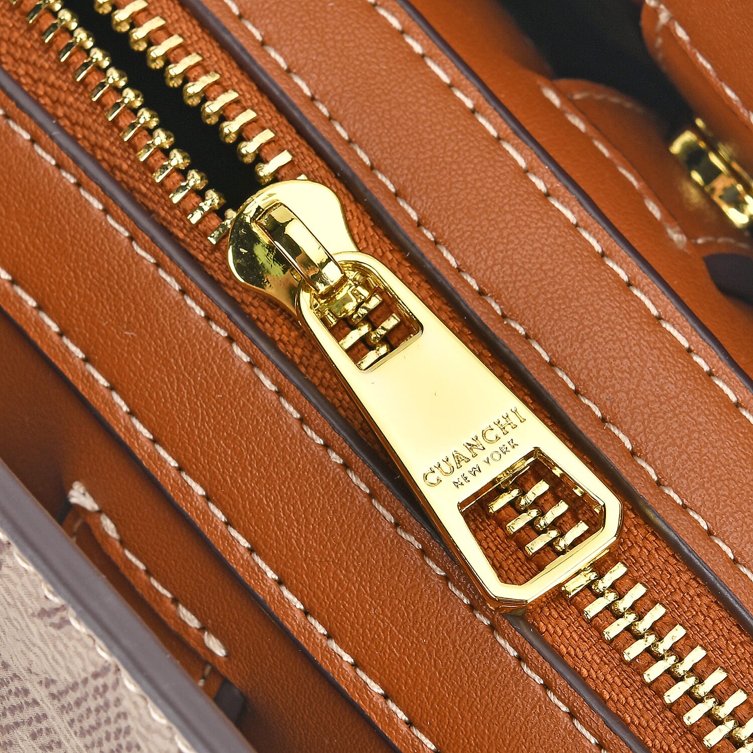 GUANCHI Crossbody Bag with Handle Drop - Brown