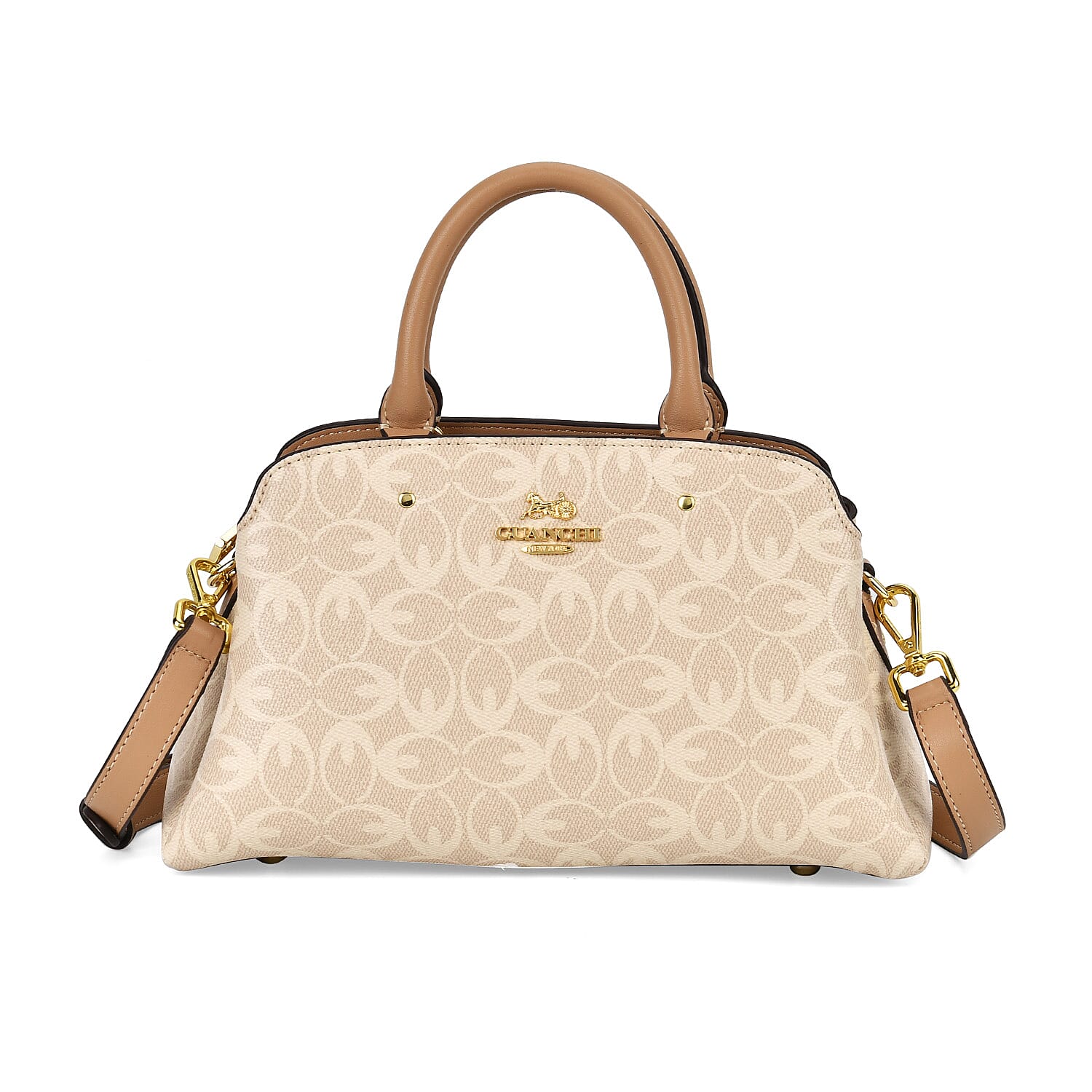 GUANCHI Crossbody Bag with Handle Drop - Off White