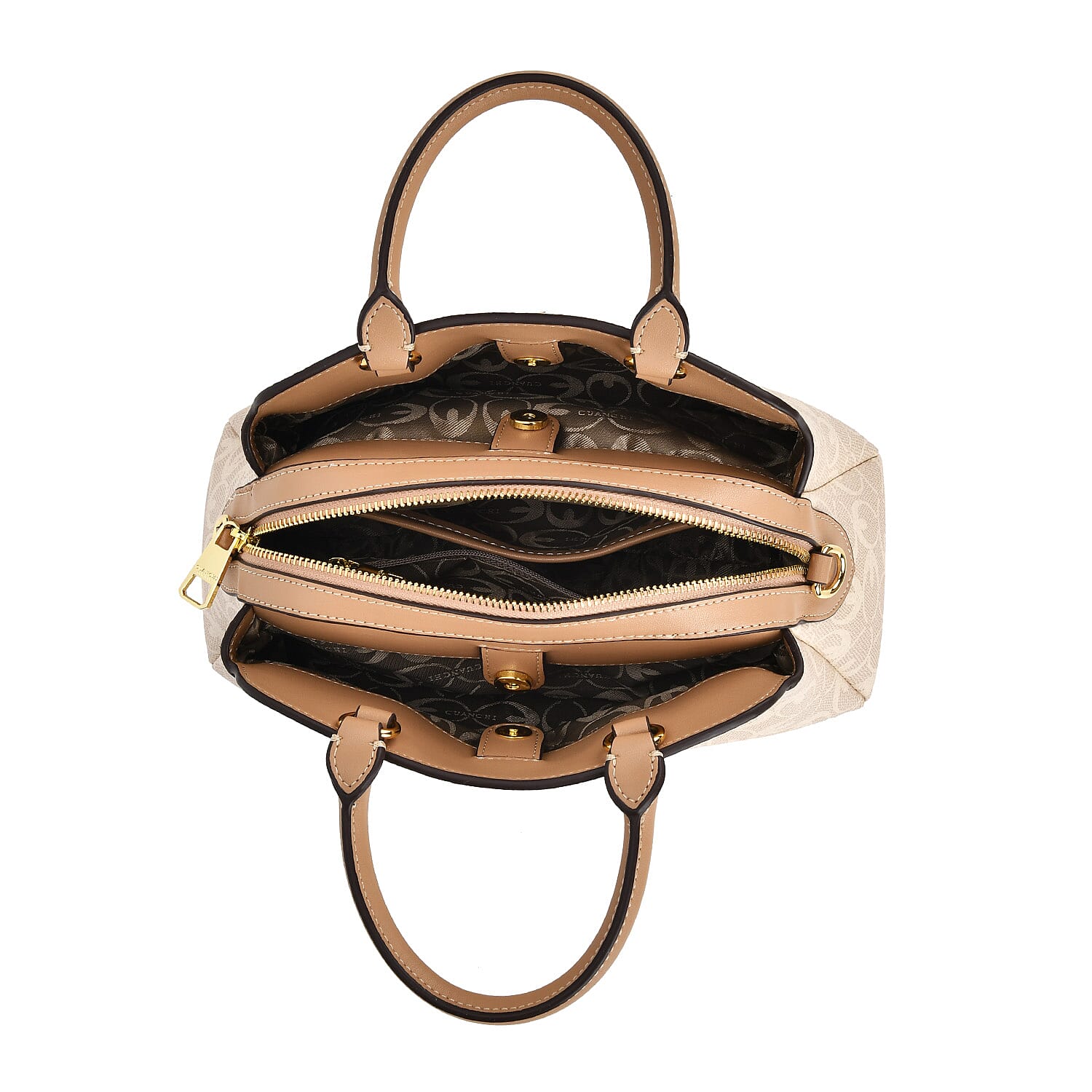 GUANCHI Crossbody Bag with Handle Drop - Off White