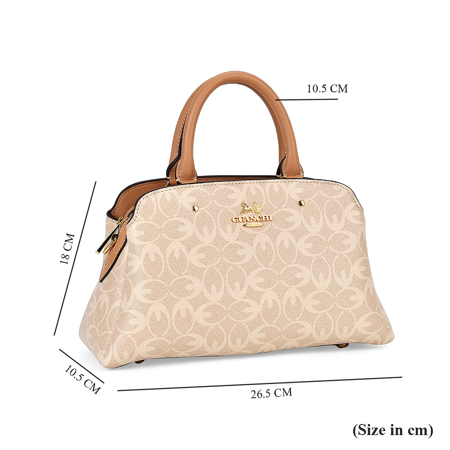 GUANCHI Crossbody Bag with Handle Drop - Off White